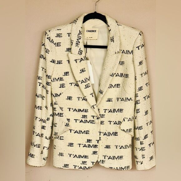 L'AGENCE Jackets & Blazers - L'AGENCE JE T’AlME Chamberlain Tweed Blazer
